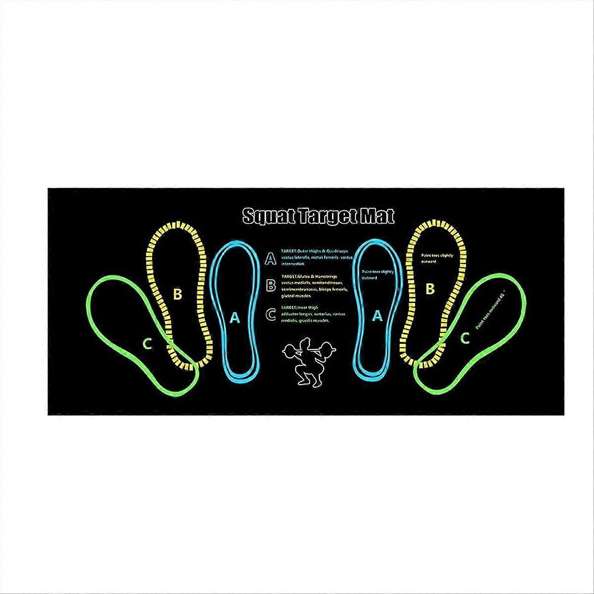 Squat Guide Mat Squat Step Positions Knee Mat with Foot Position Mat