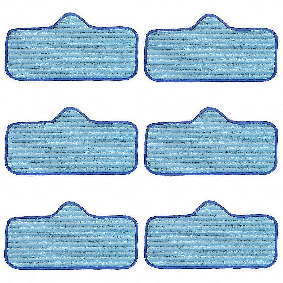 6-Pack Reusable Microfiber Mop Pads for Steam Cleaners