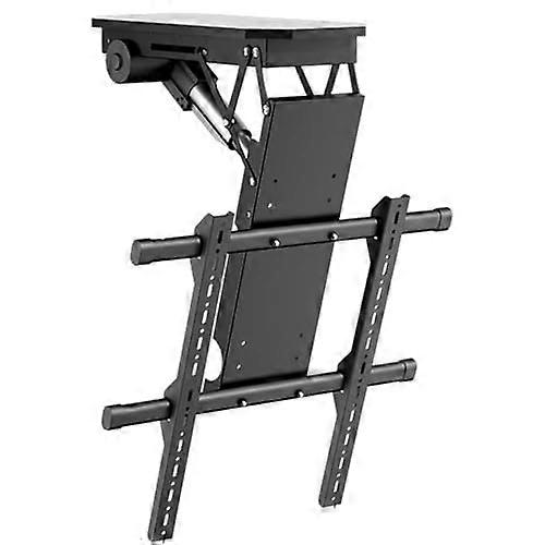 Suporte de teto motorizado para TVs de 50 a 90 polegadas com elevação elétrica rebatível e controle remoto.