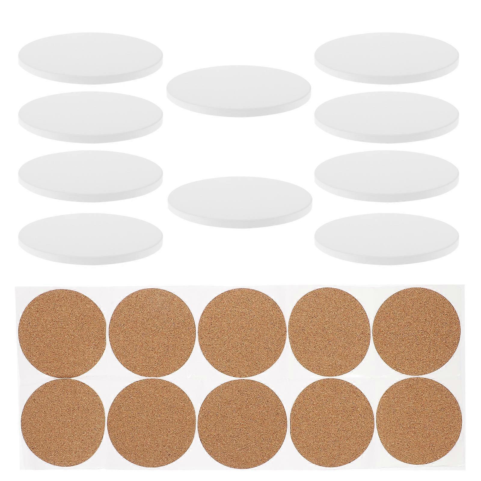 Ceramic Cup Mats for Heat Transfer Sublimation Coasters 10Set