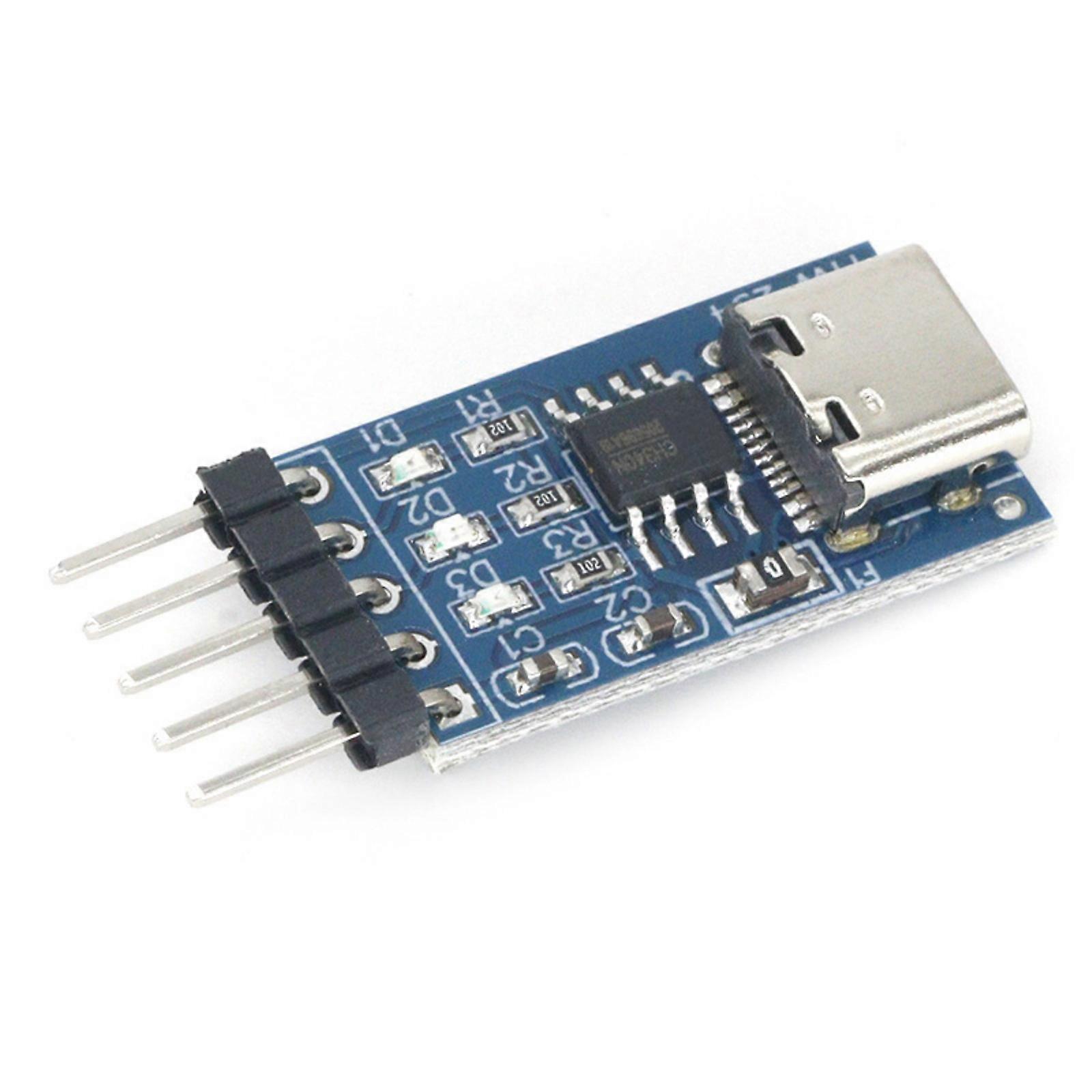 Reliable USB To TTL CH340N Adapter Module With Type C Port For STC Microcontroller And Router Upgrades Multicolor