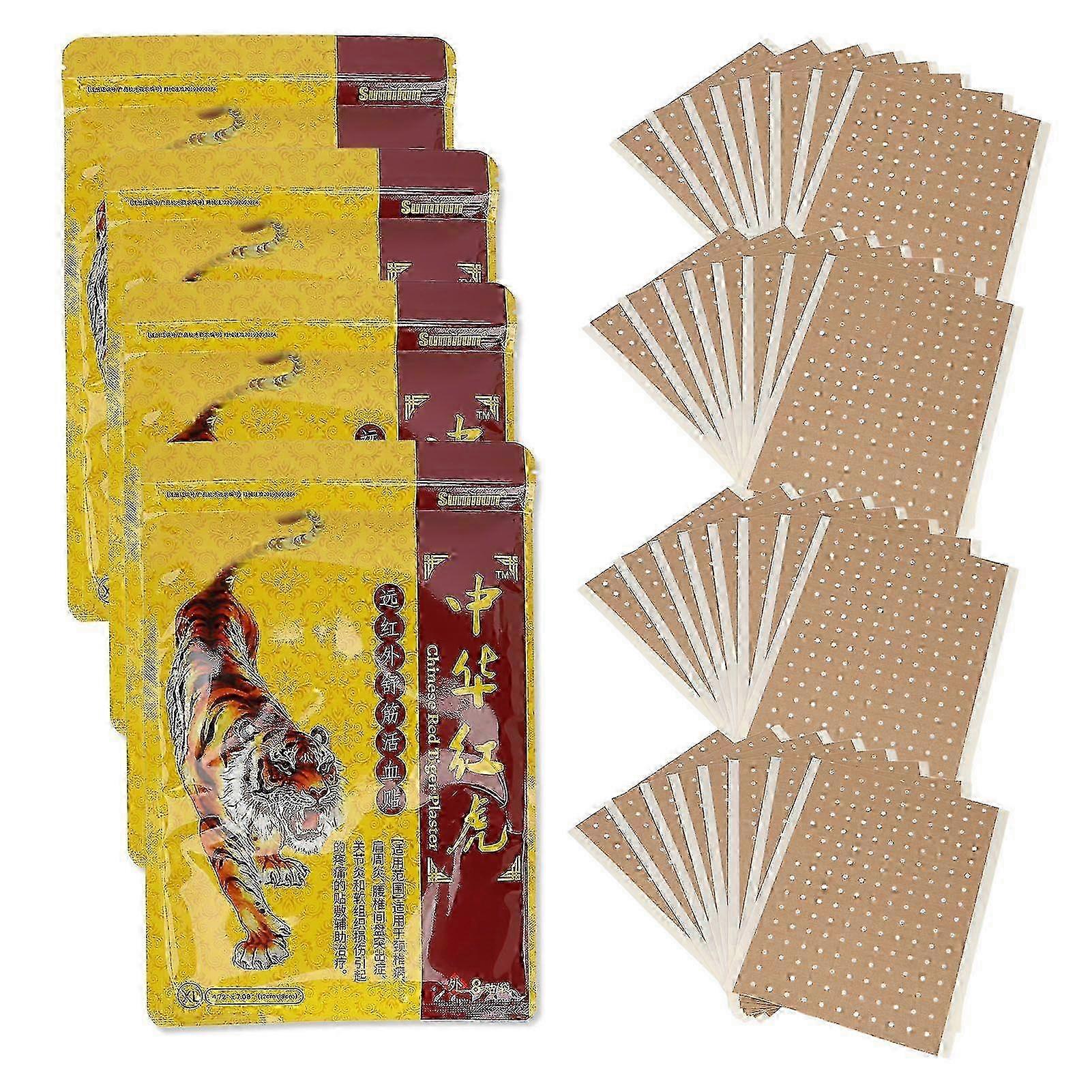 32 Sheet Red Tiger Relieving Patch Improved Mobility Reduce Soreness Herbal Extract Shoulder Relieving Patch for Neck Back