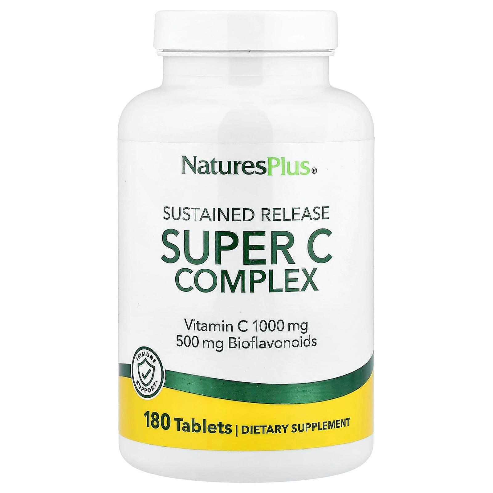 NaturesPlus, Sustained Release Super C Complex, 180 Tablets
