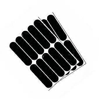 2 Sheets Black Reflective Tape Helmet Stickers For Enhanced Night Visibility On Cycling And Motorcycle Multicolor