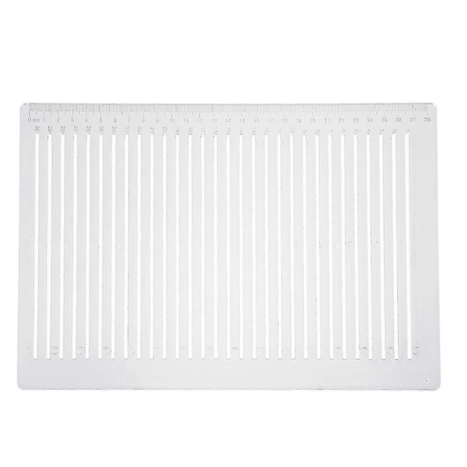 Line Drawing Ruler Plastic Ruler compatible with School Use 2Pcs Transparent Material
