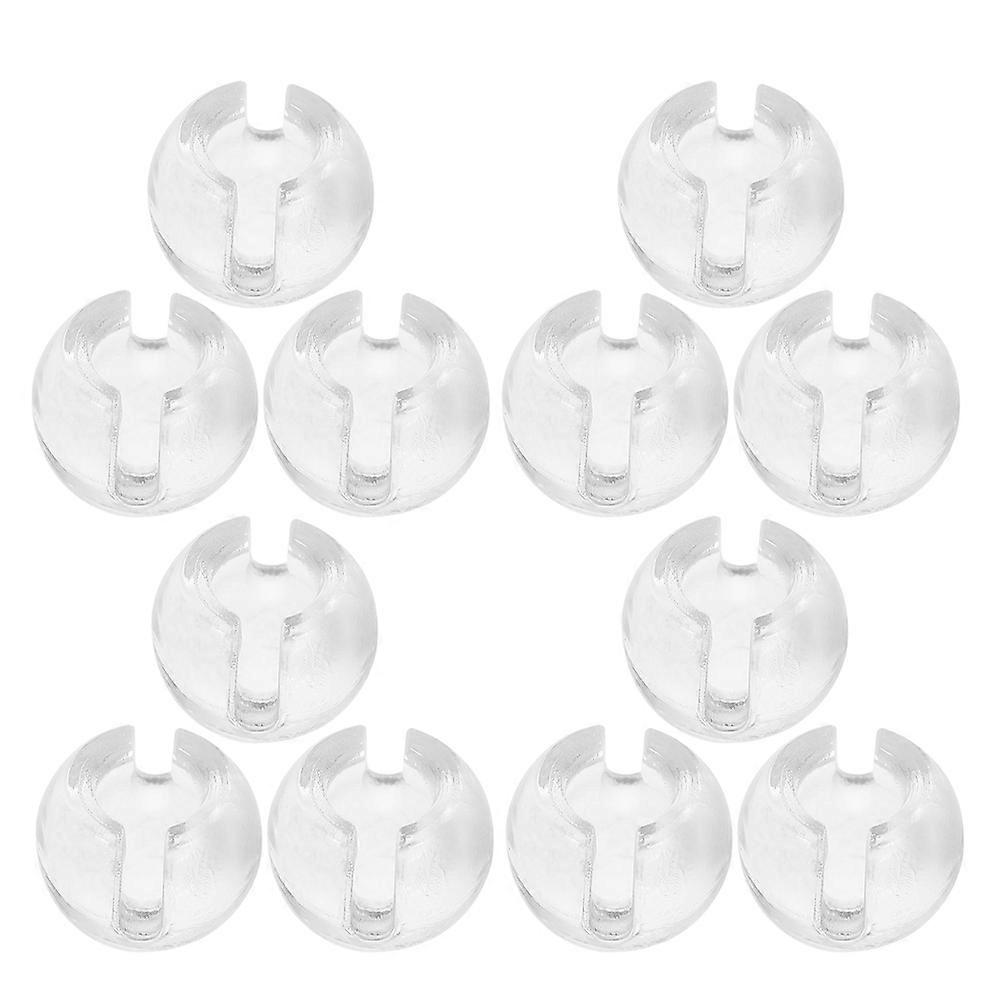 20Pcs Transparent Beaded Chain Stopper for Roller Blinds Ensuring Secure Function