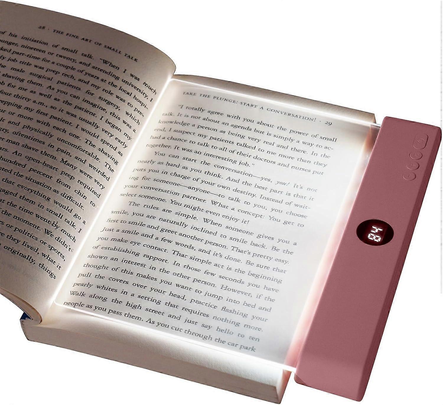 RoseLampe LED Reading Light Panel, for Nighttime Reading in Bed, Book
