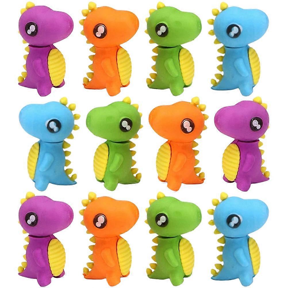 Dinosaur Erasers for Students Creative Mini Erasers Bulk 48Pcs Rubber