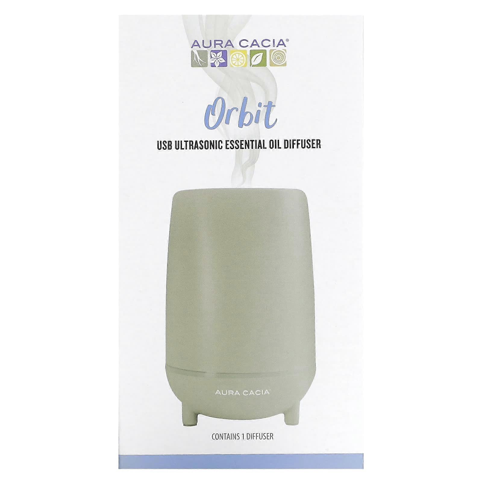 Aura Cacia, Orbit, USB Ultrasonic Essential Oil Diffuser, 1 Count