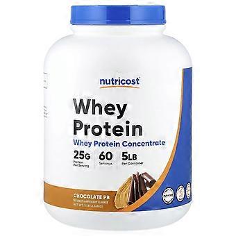 Nutricost, Concentré de protéines de lactosérum, Chocolat PB, 5 lb (2 268 g)