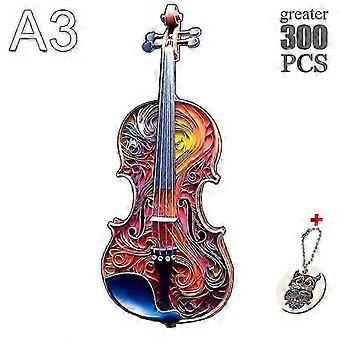 2026 Wooden animal Jigsaw Puzzles Colorful Music Cello 3D Puzzle Gift Puzzle Fabulous Interactive Gift For Adults Kids Educational