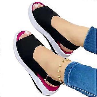 Clearance Sandals for Women Women'S Summer Comfy Open Toe Ankle Strap Sandals Beach Casual Shoes Shallow Flash Picks