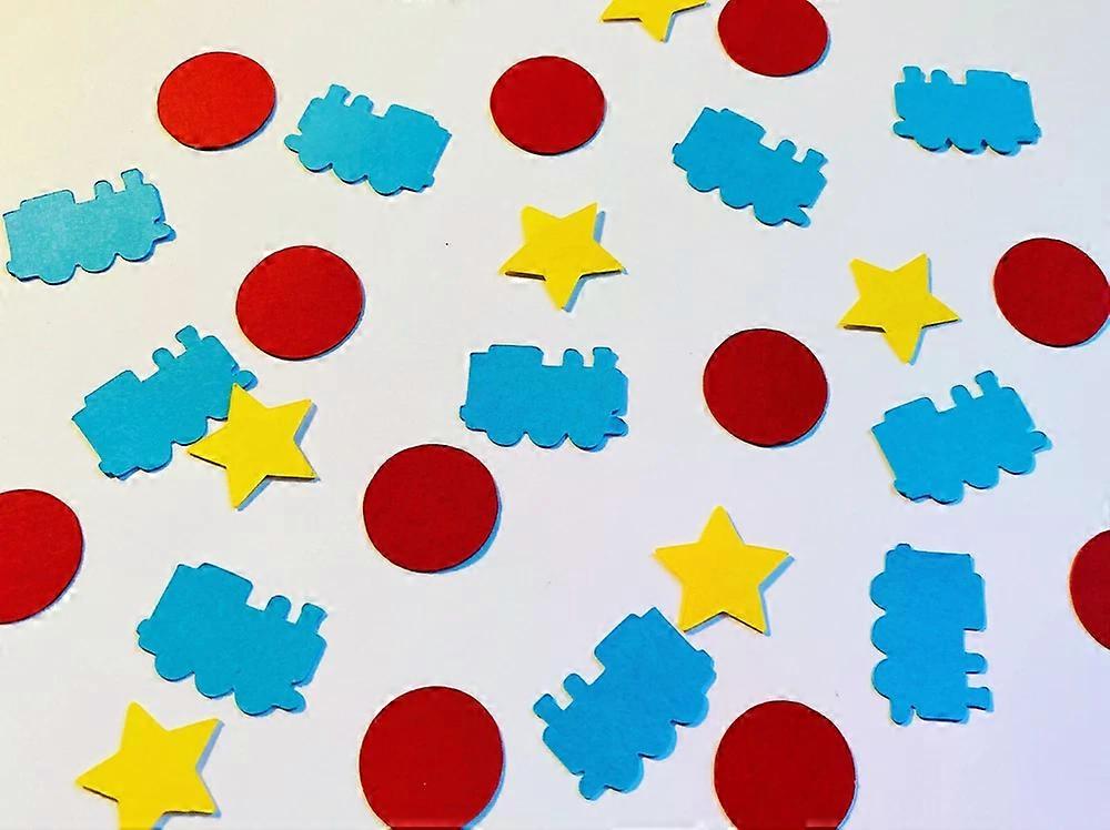 Handmade Thomas The Tank Engine Inspired table confetti