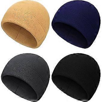 4 Pcs Winter Thermal Running Hat Fleece Hat For Men Women