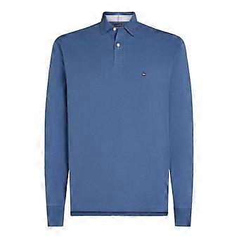 Tommy Hilfiger Herren-Polohemd mit Logo und langen Ärmeln