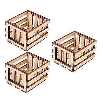 Mini Cesto Organizador em Miniatura para 6 Peças - Acessórios Decorativos para Mini Casa