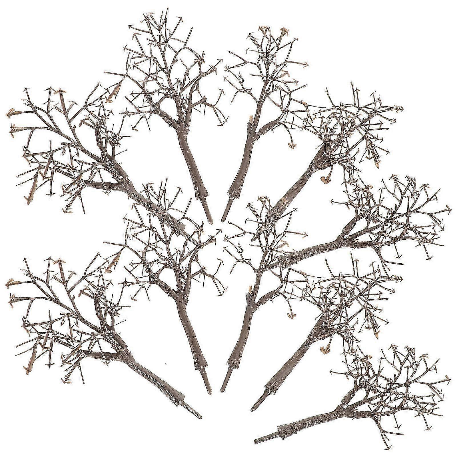 Plastic Model Trees for Architecture Diorama, Realistic Design, Easy Assembly, 10 Pack