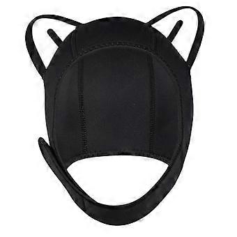 Cat Ears Scuba Diving Hood Cap Lovely Surfing Cap for Sailing Kayaking Canoe black white ear Sxx