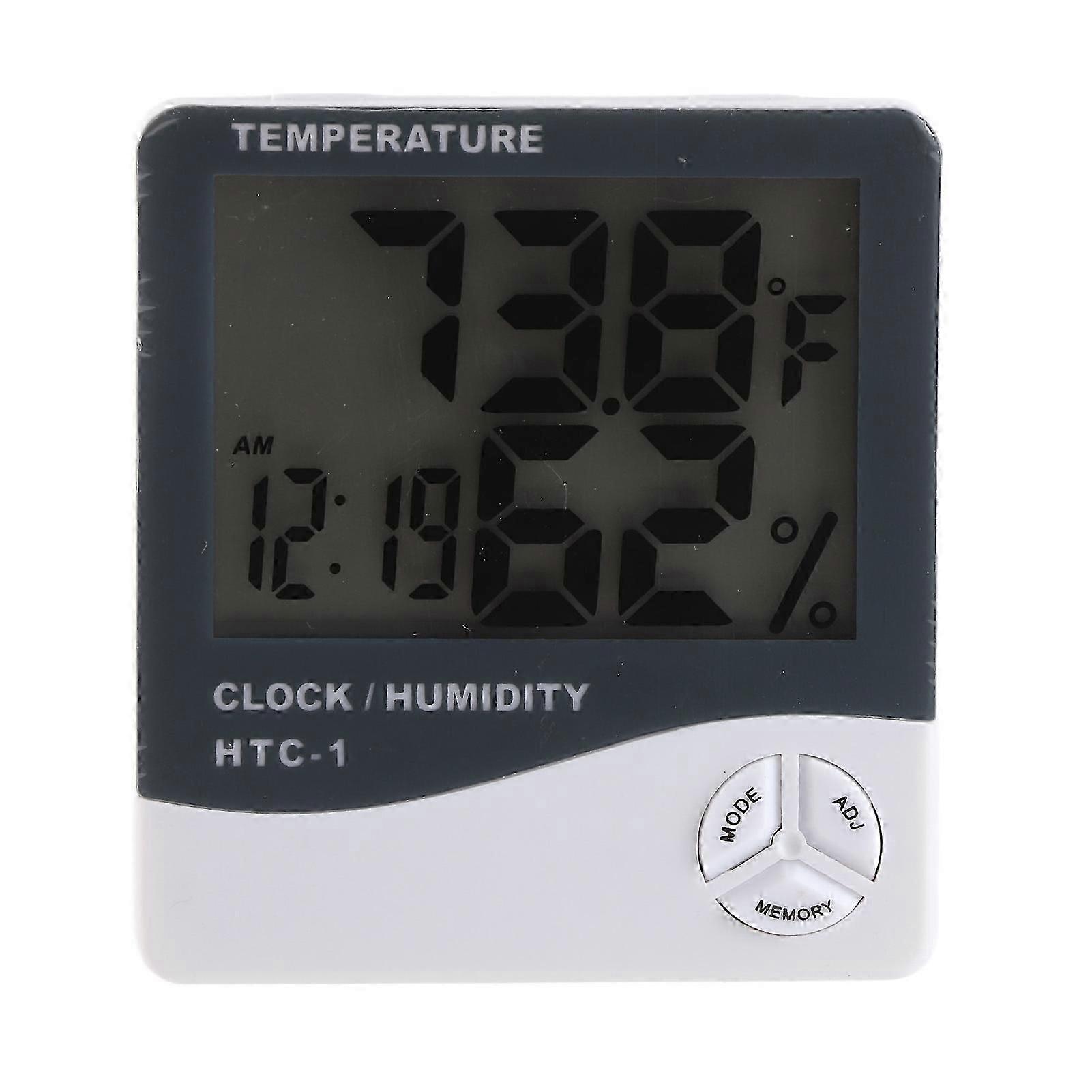 Indoor Thermometer High Accuracy with Large Screen Alarm Clock Function Digital