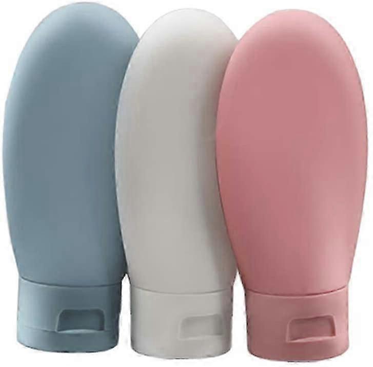 Travel bottle, 3-piece squeezable container set (60 ml)