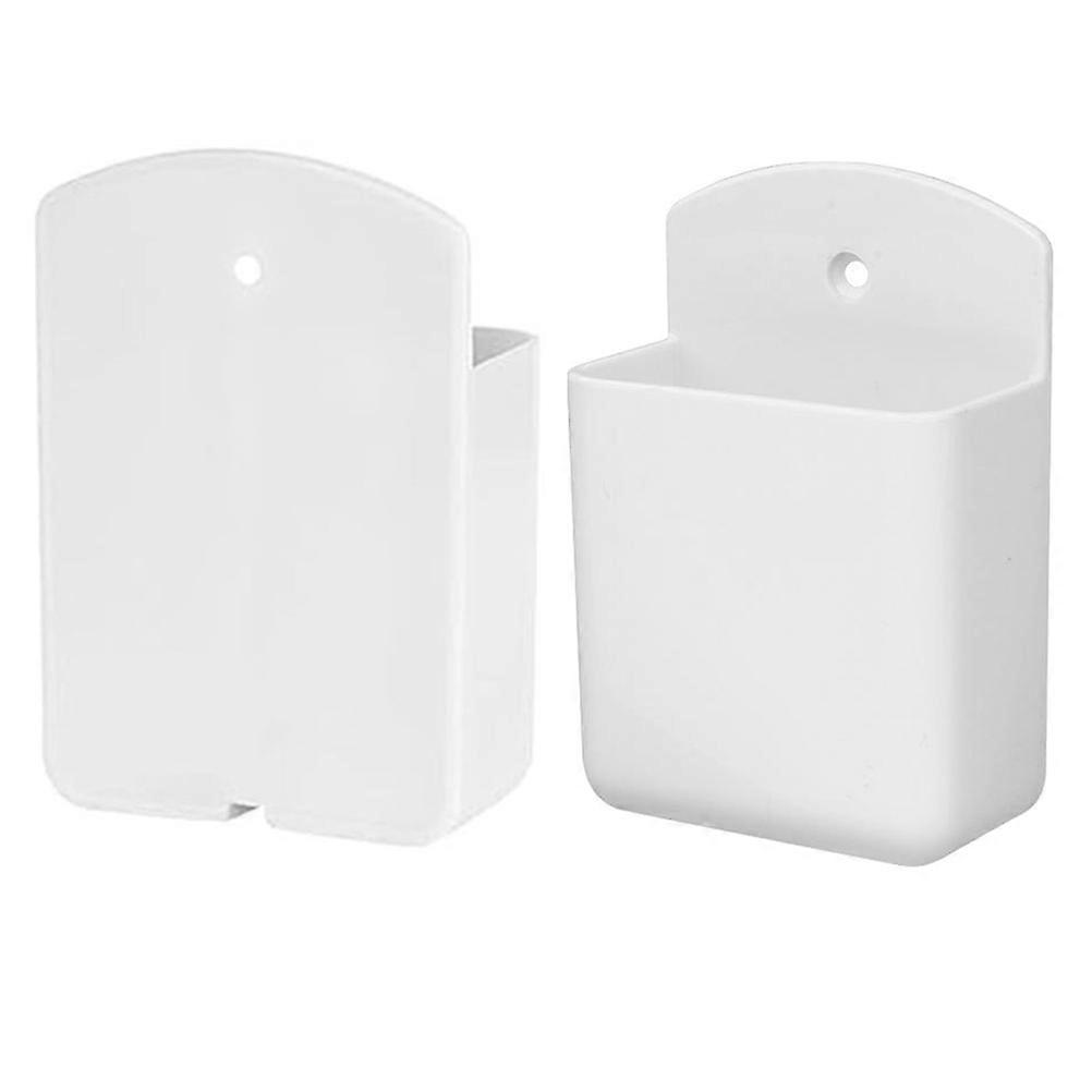 2Pcs Wall-mounted Storage Box Remote Controller Organizer Multi-use Remote Controller Box