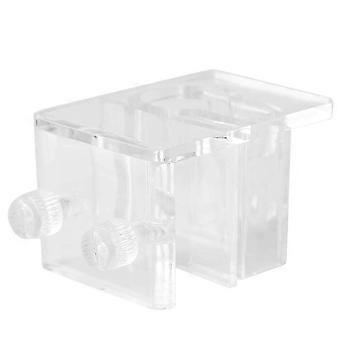 Acryl-Aquariumschlauchhalterung, verstellbare Wasserschlauchklemme, kompatibel mit Aquarienfilterrohren, heißgebogen, kein Saugnapf erforderlich, 2er-Pack