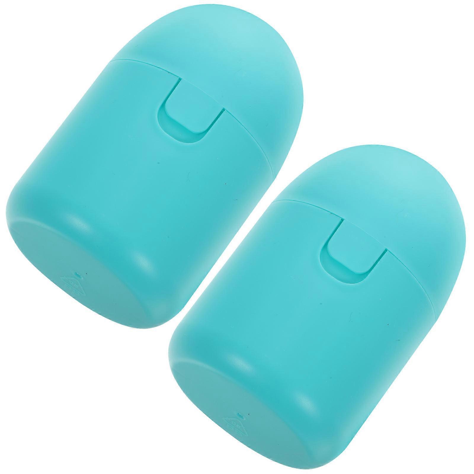 Storage Box for Sterilize Use 2Pcs Blue Durable PP Material