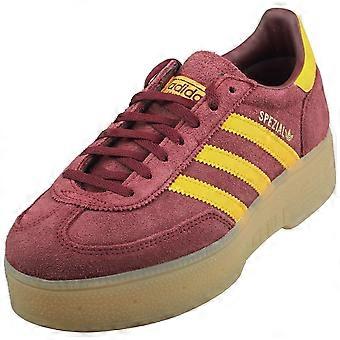 adidas Handball Spezial Bold Womens Fashion Trainers in Red Yellow