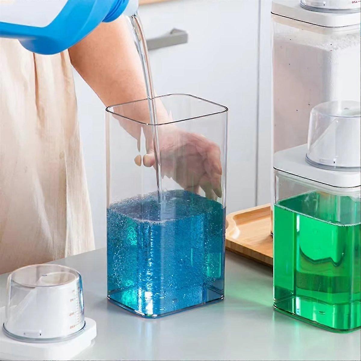 Airtight Laundry Detergent Dispenser with Measuring Cup
