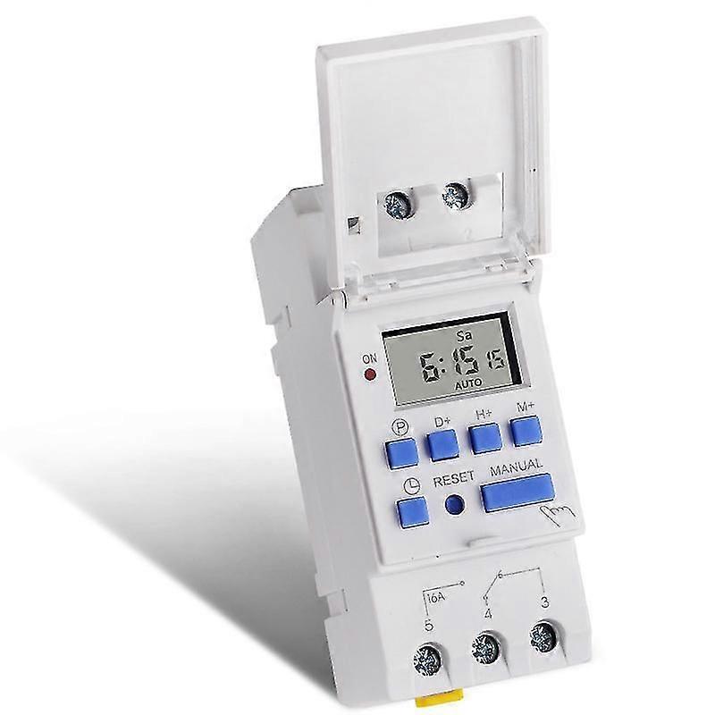 Sinotimer Electronic Timer, Tm615-2 Timer Switch 7 Days 24 Hours Programmable Lcd Time Relay-220v
