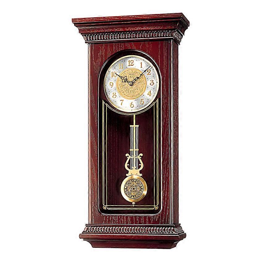 Seiko Long Case Pendulum Chiming Wall Clock QXH008B