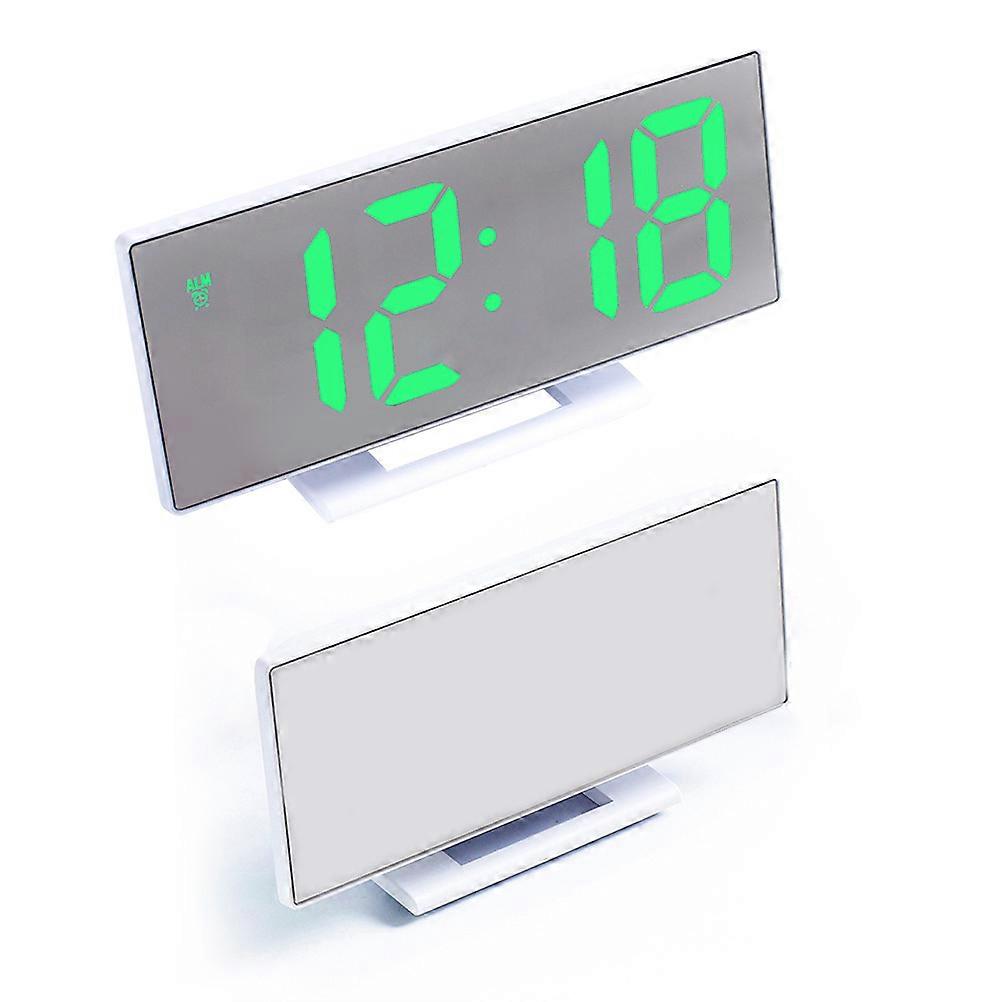 Bedside Clock for Time Showing 3Pcs LED Large Screen Alarm Clock White