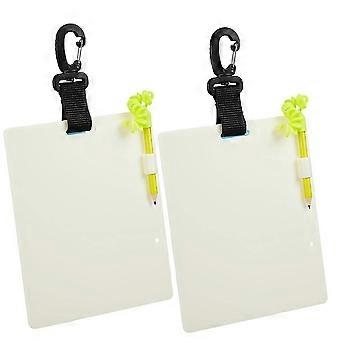 Dive Slate with Pencil and Clip for Underwater Communication Diving Writing Board Underwater Notepad for Snorkeling_aa