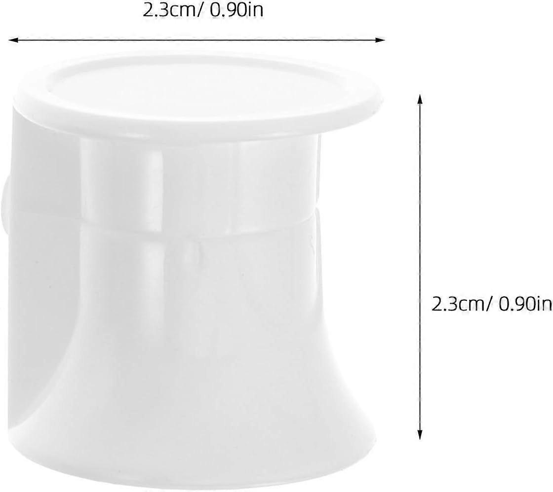 Top Toothpaste Cap Replacement Bathroom Organizer 50pcs White PP