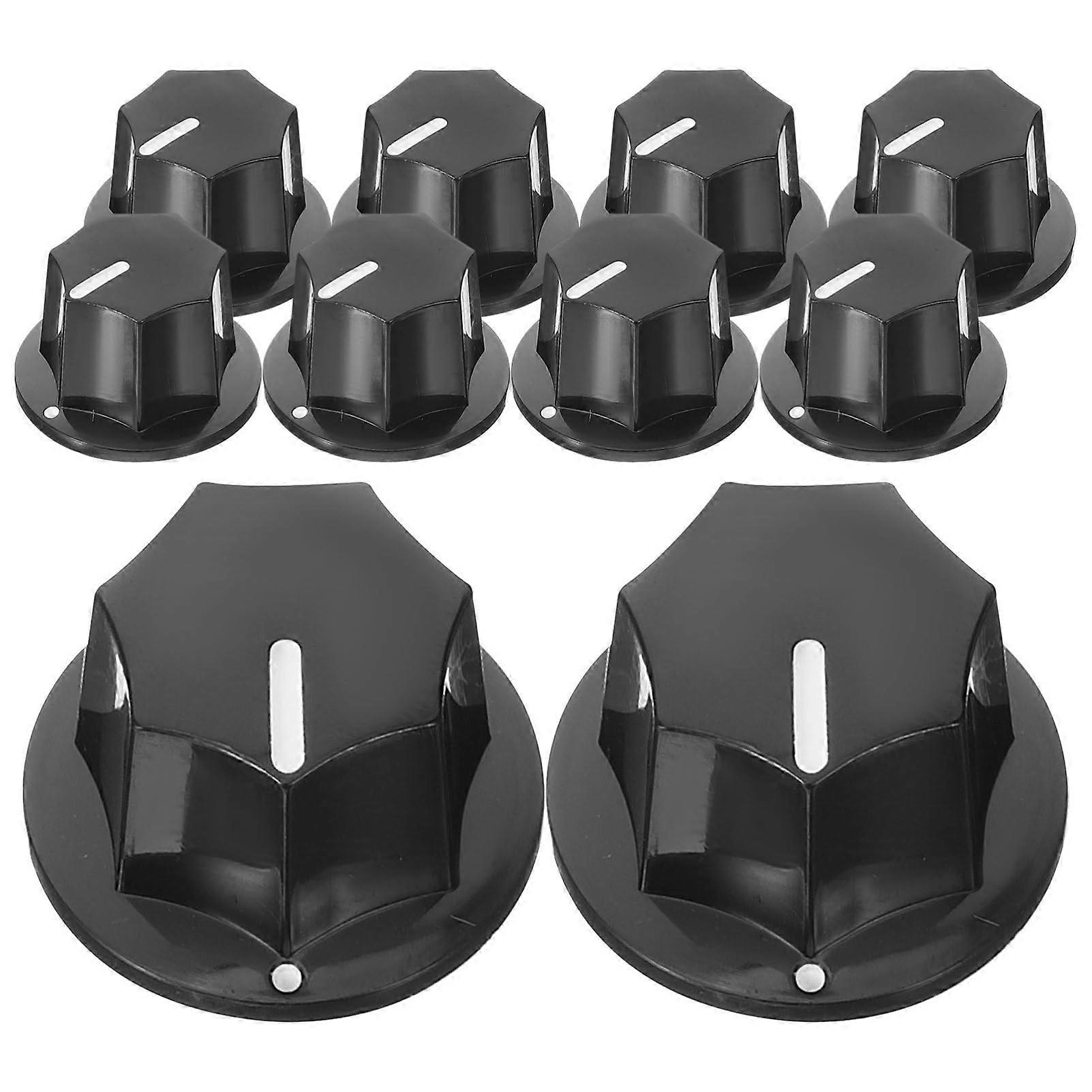 10Pcs Guitar Control Knobs Set, Durable Replacement Caps for Electric Guitar, Ergonomic Grip