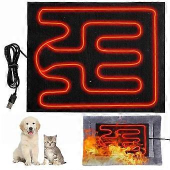 Folding Heated Pet Cushion Waterproof Electric Warming Seat Mat Thermal for Dog / Cat Winter Car Home Efficient Heating