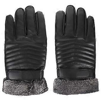 Touch Screen Gloves Winter Cycling Gloves for Riding 1Pair Black