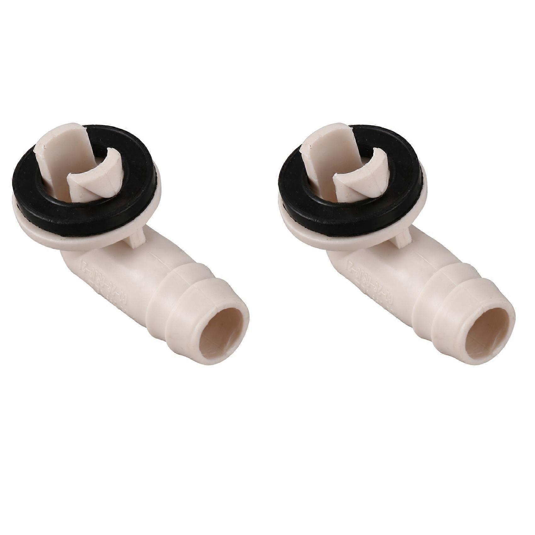 2x Air Conditioner Drain Hose Connector Elbow Fitting, Compatible with Mini-Split & Window AC Units 3/
