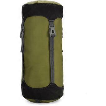 Compression Stuff Sack for Sleeping Bag,11L Lightweight Waterproof Compact Compression Nylon Stuff Sack StorageBag,Travel Compression Bag, Green-bj