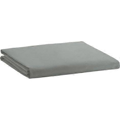 Light grey microfiber fitted sheet 150 x 200 x 30 cm
