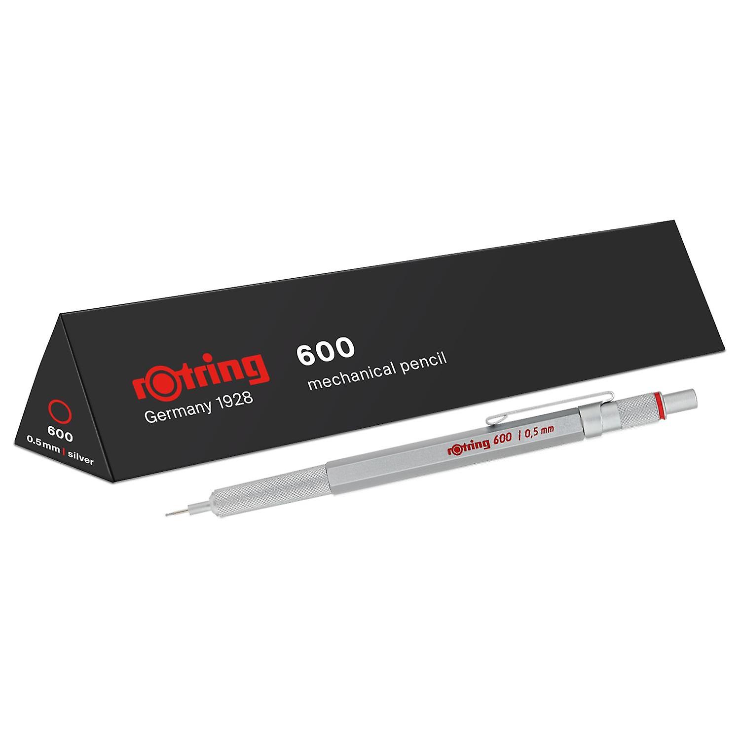 rOtring 600 Silver Barrel Drafting Mechanical Pencil, 0.5mm