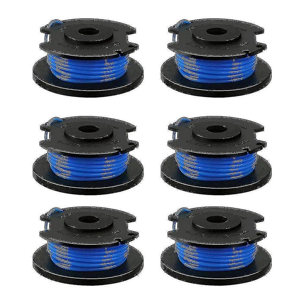6 Pack Replacement Spools Compatible With Ryobi One+ Ac14rl3a Cordless Trimmerswanan