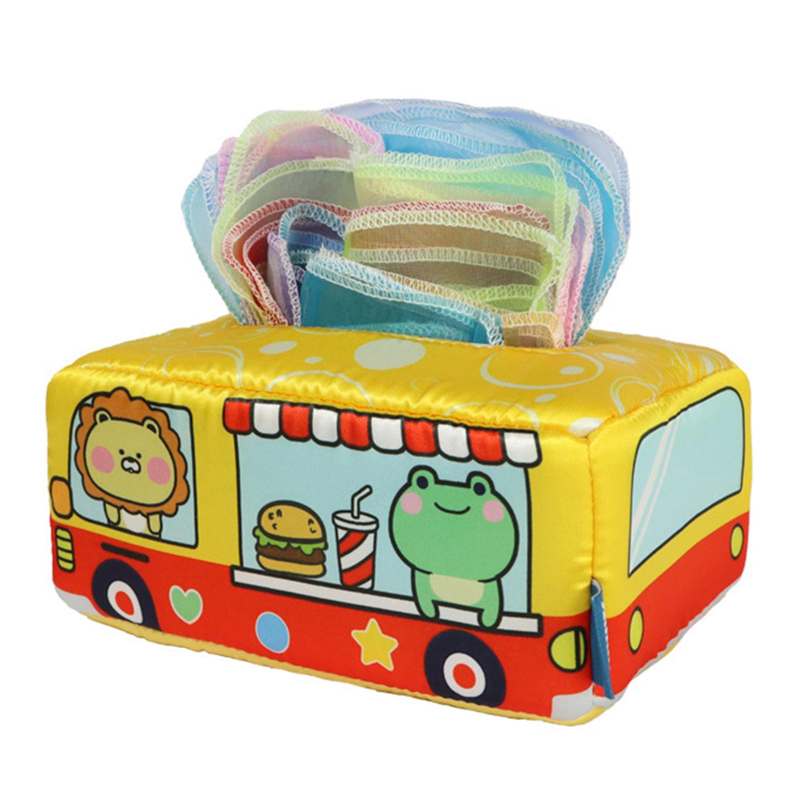 Baby Tissue Box Toy Interactive Baby Sensory Box for Preschool Children