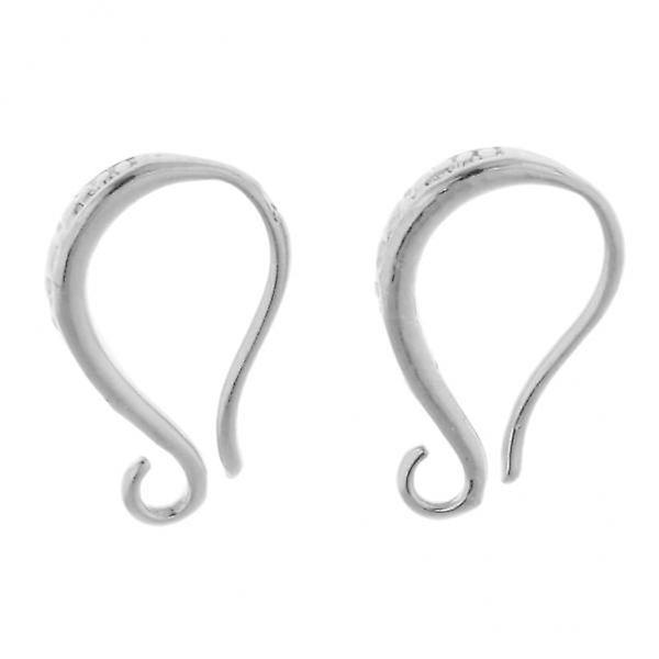 8x2Pcs copper gold plating Ear wire DIY earring supply earring hooks  platinum