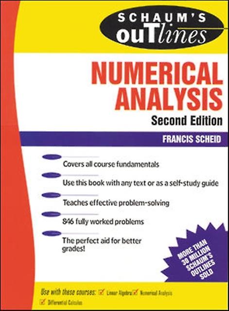 Schaums Outline Of Numerical Analysis by Francis Scheid Paperback