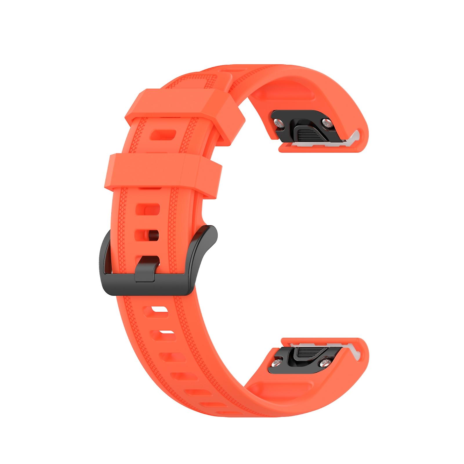 Silicone Sports Pure Color Strap For Garmin Fenix 7S