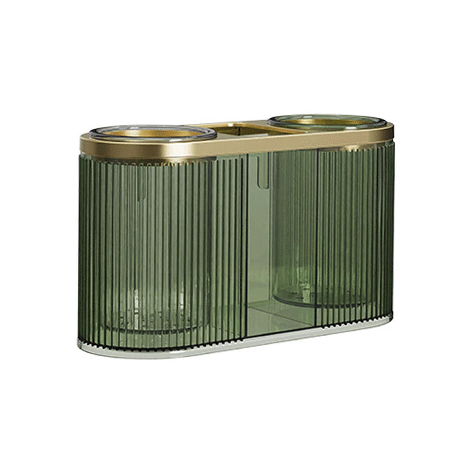 Plastic Makeup Brush Holders 3 - Section Makeup Brush Holder