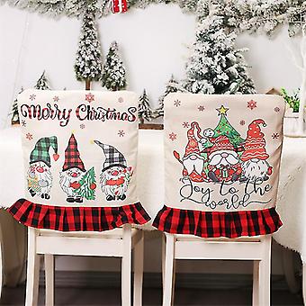 QIONG MENG Set Di 4 Federe Natalizie 45x45 Cm Con Pinguino – Rosse Per Divano E Soggiorno