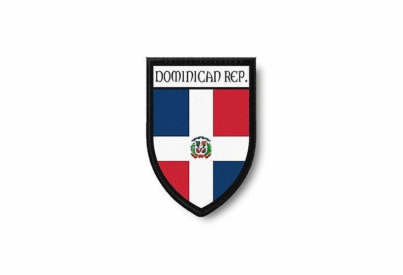 Patch Ecusson Termocollant Edge Brode Flag Prints Dominican Republic