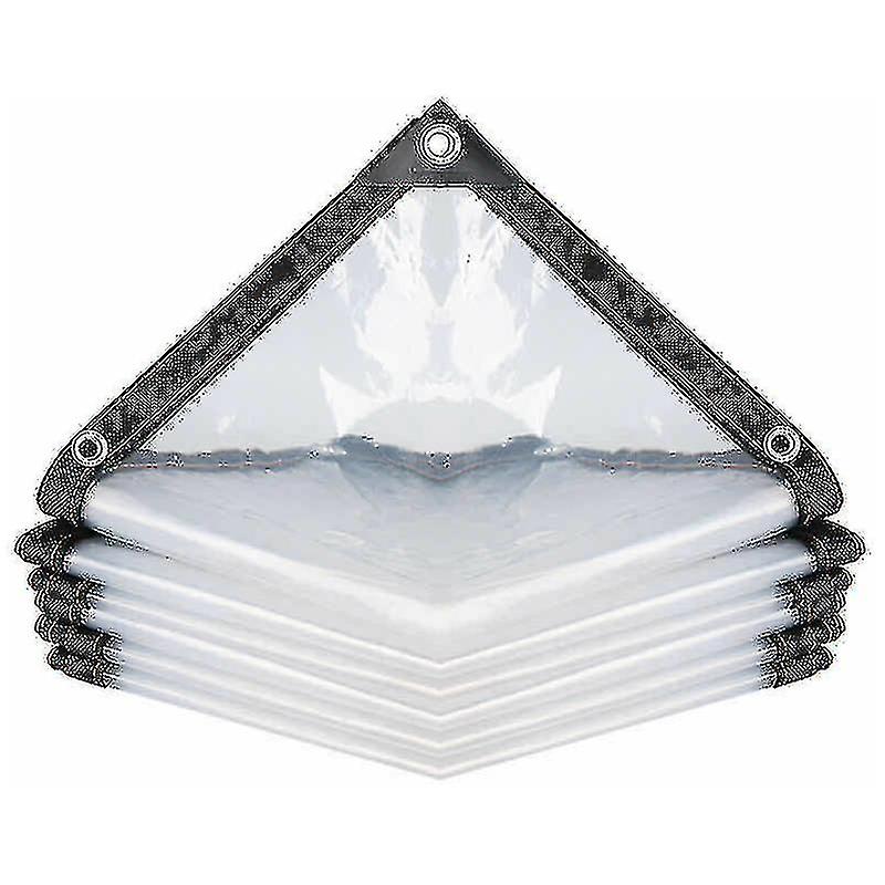 Transparent Waterproof Tarpaulin With Eyelets, Pe Multi-purpose Water-proof Tear-resistant Ultra-lightweight Tarpaulin Tarpaulin(size:2*3m)